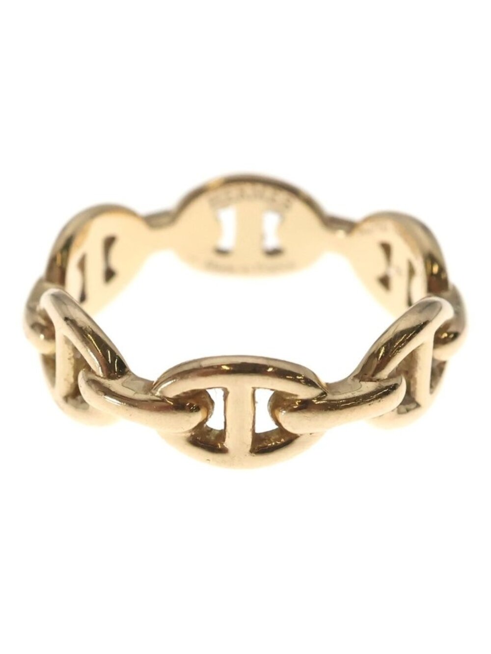 Hermes Chaine D'ancre Enchainee PM Ring 18k Pink Gold